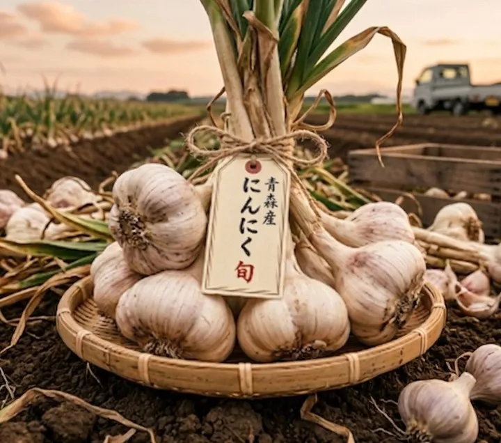 食材へのこだわり 青森県産にんにく